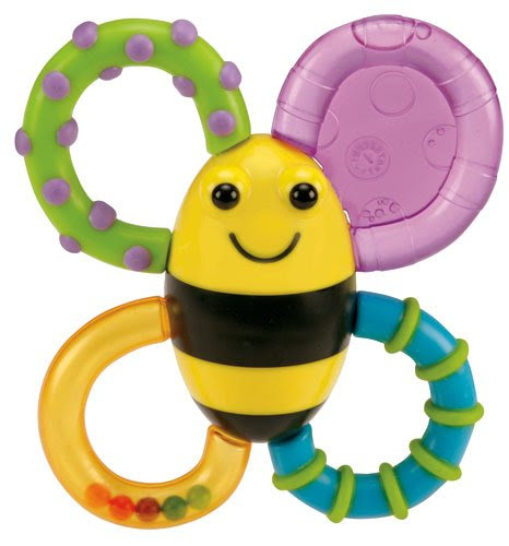 Review Sassy Buzz n' Bite vibrating TEETHER baby teething toys Overview, 