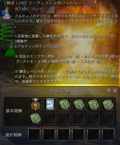 黒い砂漠１５０ Lv４８ ４９の錬金昇級クエスト シェナベルのネトゲ日誌lv2