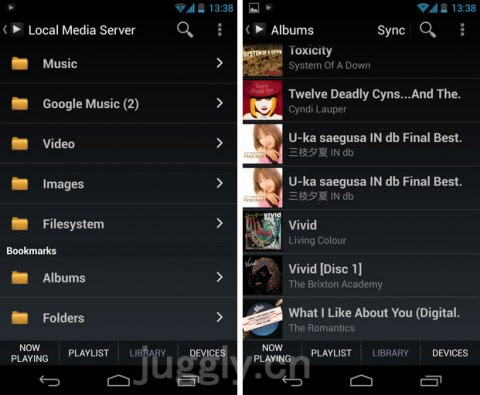 Android端末をネットワークメディアプレイヤー化できるアプリ Bubbleupnp がgoogle Playミュージックに対応 Juggly Cn