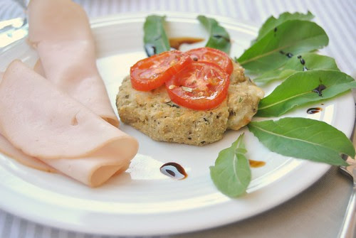 Eggplant and Ricotta Patties with Tomatoes