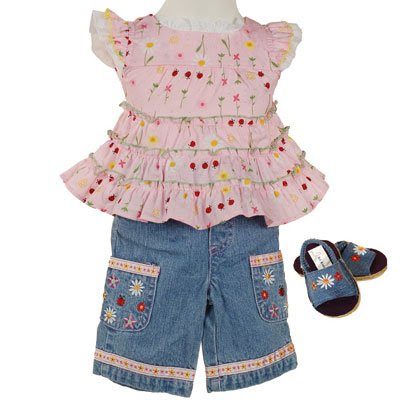 Baby Girl Boutique Clothes on Infant Baby Girl Clothes 3pc Pink Boutique Top Capri Sandal Set Spring
