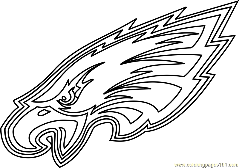 Philadelphia Eagles Logo Coloring Page - Free NFL Coloring ...
