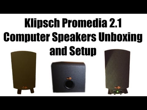 Video Klipsch Promedia 2.1 Connections