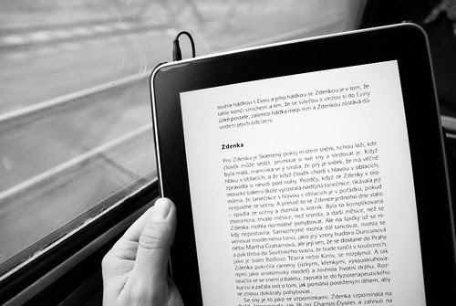 iPad in train