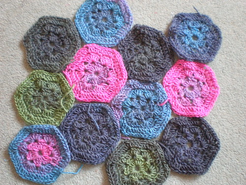 Crochet hexagons