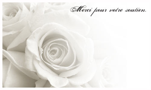 Remerciement Condoléances