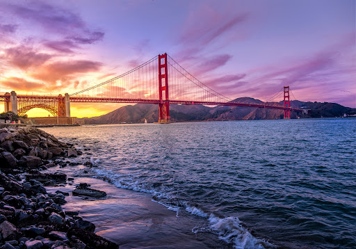 Pictures Of The Golden Gate Bridge At Sunset