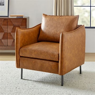 Creating A Cozy And Chic Living Room With Faux Leather Armchairs