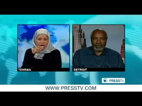 Abayomi Azikiwe, editor of the Pan-African News Wire, with Marzieh Hashemi, anchor on Press TV. Azikiwe is a news analyst on various international media outlets. by Pan-African News Wire File Photos