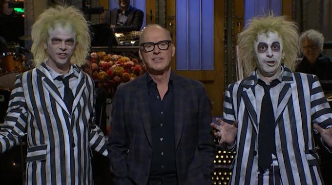Michael Keaton's SNL monologue takes hilarious turn with Beetlejuice antics