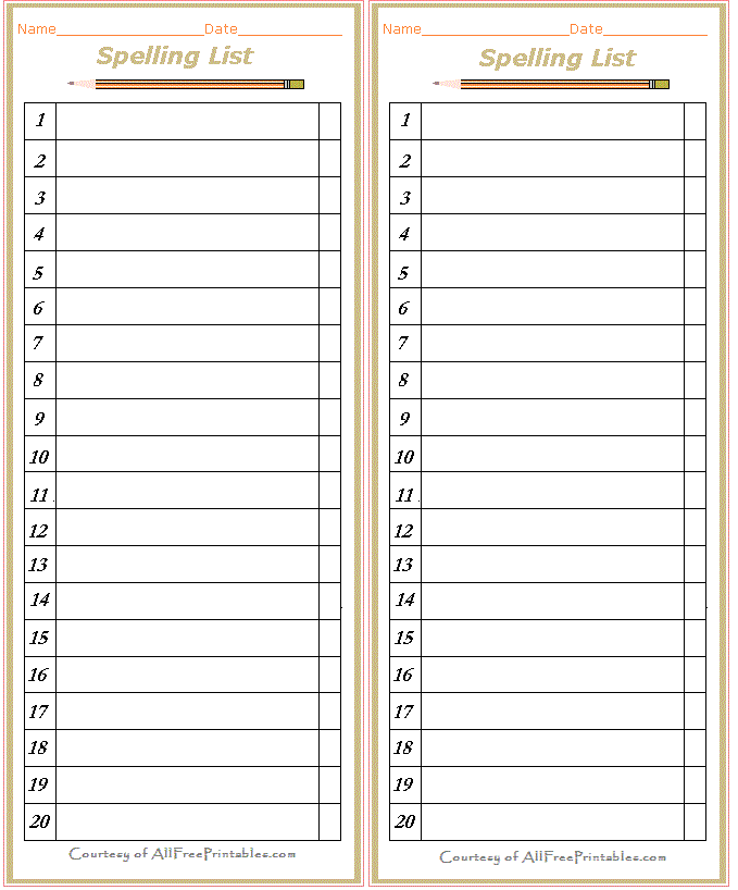 Choose from free printable