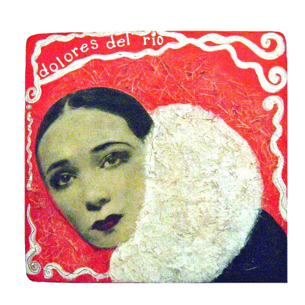 Dolores del Rio-mixed media