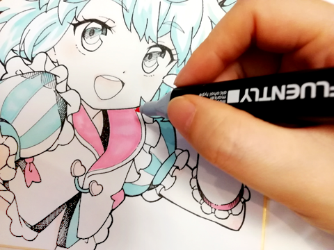 無料イラスト画像 ロイヤリティフリー可愛い 女の子 アナログ イラスト シャーペン