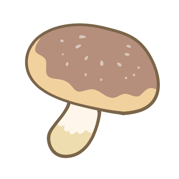 しいたけのイラスト かわいいフリー素材が無料のイラストレイン