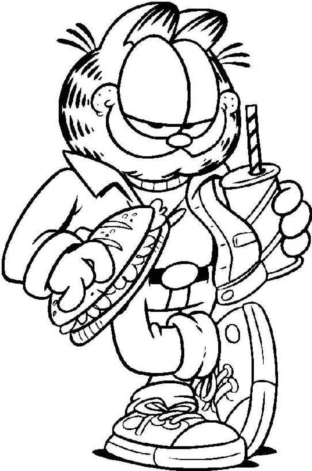 Download Garfield coloring pages to download and print for free