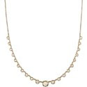 Gigi Hadid wearing Jacquie Aiche 61 Graduated Sophia Diamond Necklace
