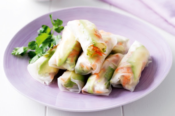 Avocado And Vegetable Rice-paper Rolls Recipe - Taste.com.au