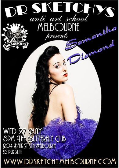 Burlesque starlet Miss Samantha Diamond started her burlesque career as half 