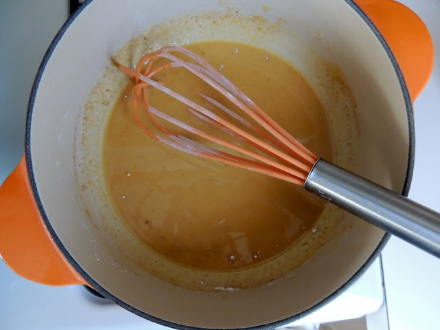 Pumpkin custard mixture