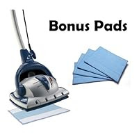 Euroflex Monster EZ1 Steam Mop and Floor Steam Cleaner With Carpet Glide And 2 Extra Bonus Microfibre replacement Pads (5 Total Pads) - WE ARE NOW SHIPPING THESE IN RED see second picture