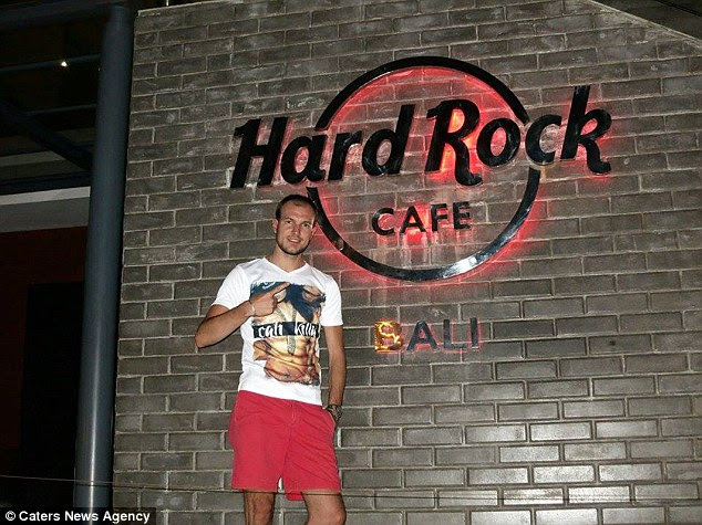 Kay Kalkbrenner has travelled to 243 Hard Rock Cafés around the world in his quest to visit them all