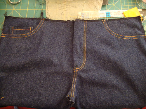 J Stern Design jeans in progress