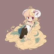 可愛い ひつじ 女の子 イラスト