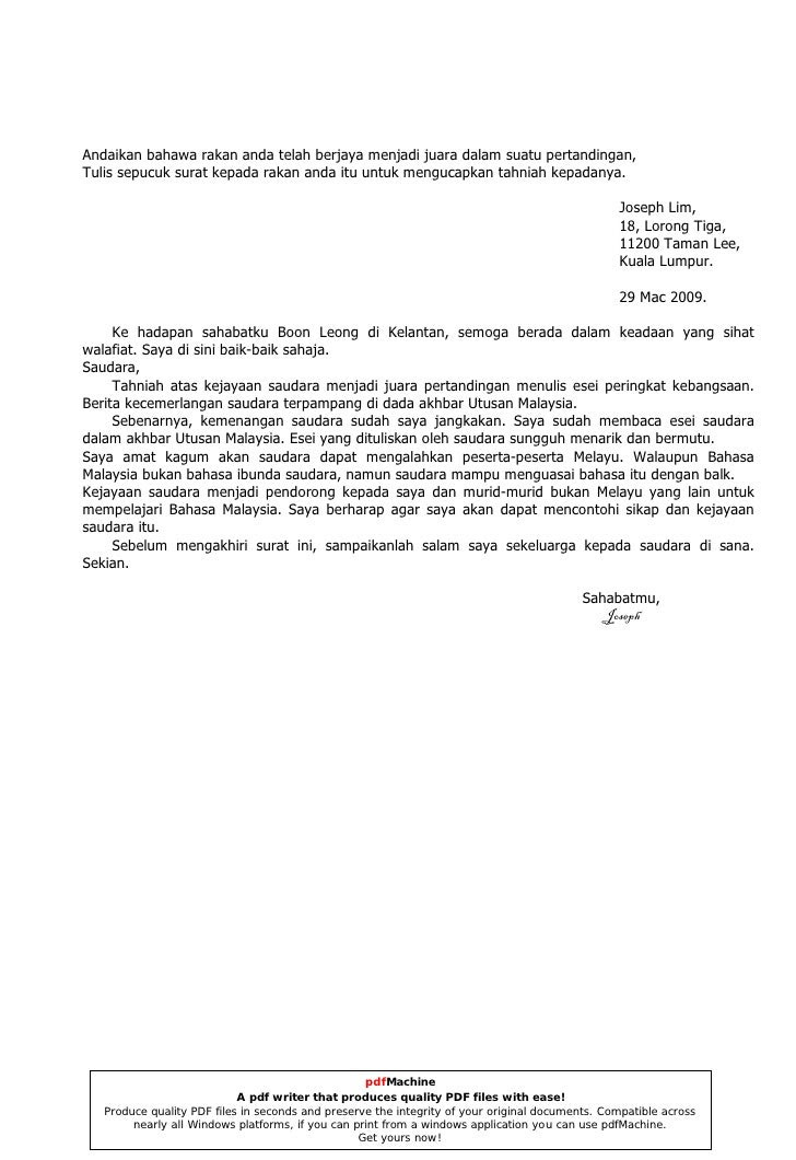 Surat Kiriman Tidak Rasmi 5