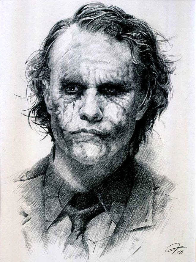 Heath Ledger Drawing Pencil Sketch Colorful Realistic Art Images Drawing Skill