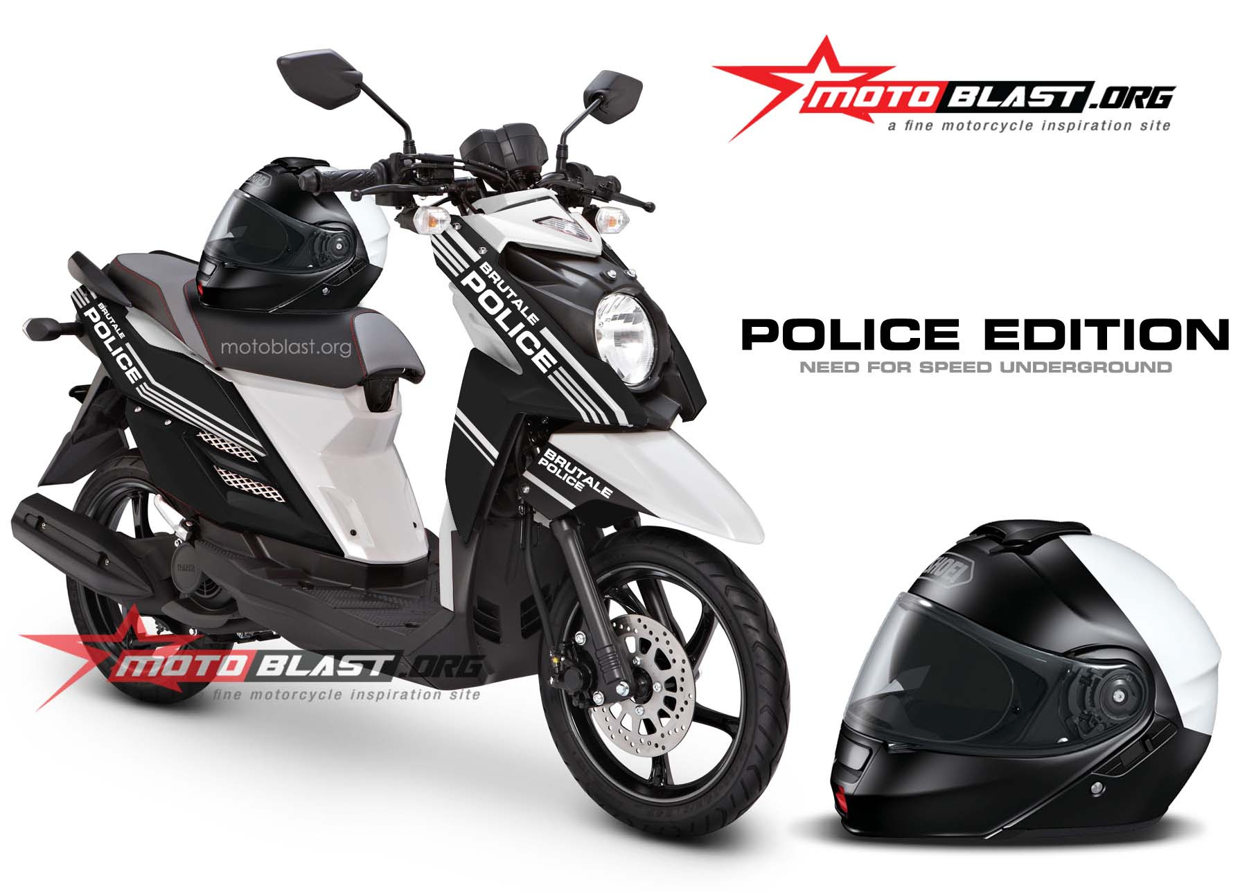 Yamaha X Ride Black Police Edition MOTOBLAST Yamaha X Ride Black Police Edition MOTOBLAST