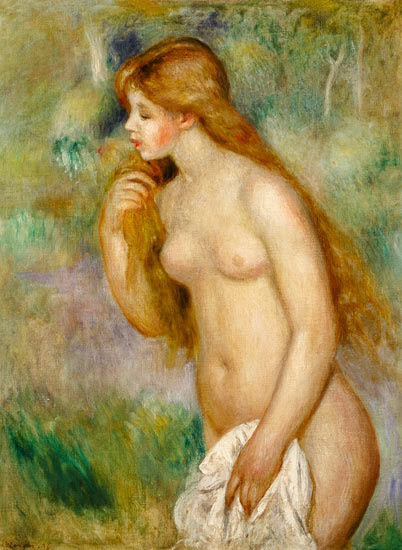 Pierre-Auguste Renoir - The taking a bath turn green in this