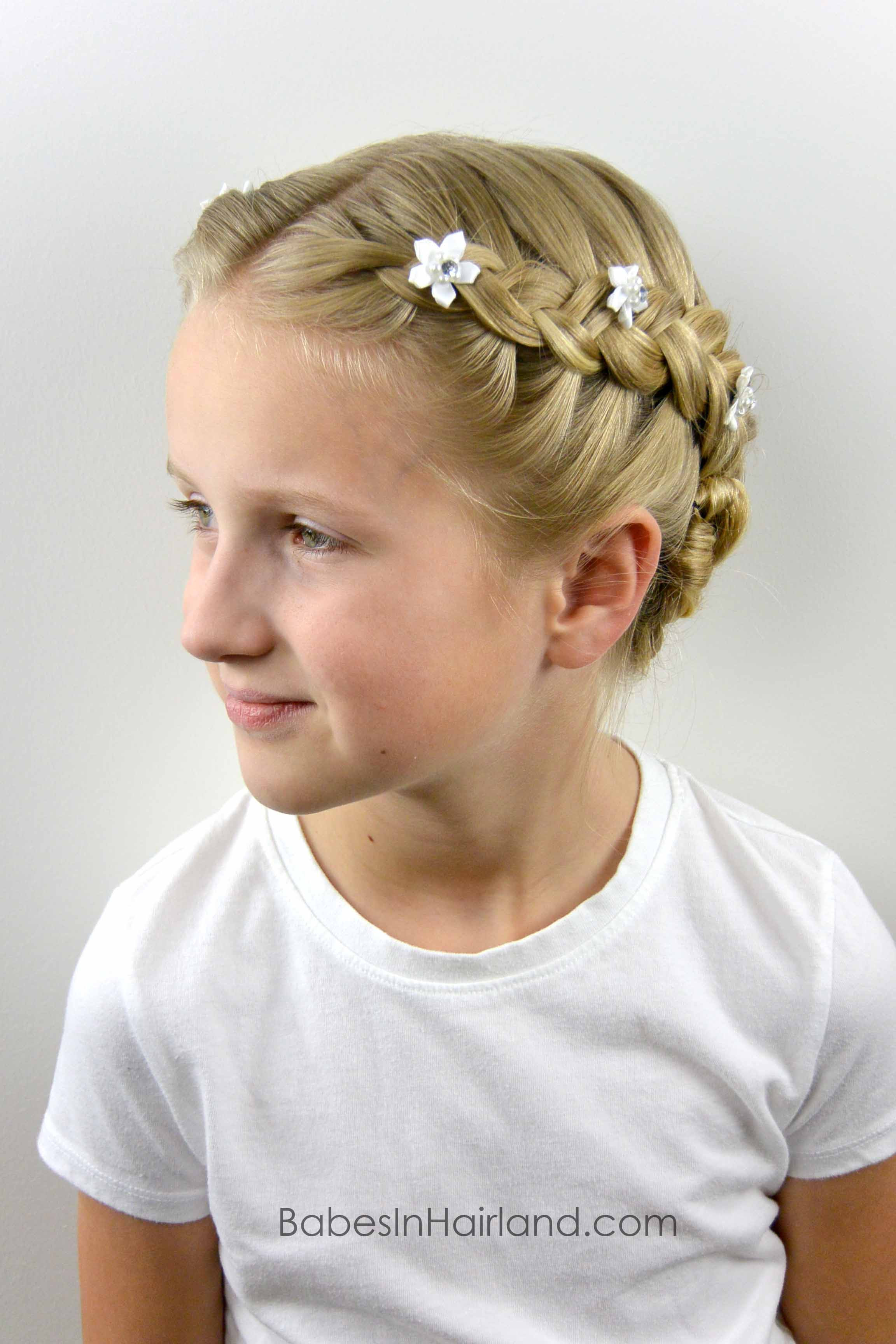 Dutch Braided Baptism Hairstyle - Babes In Hairland