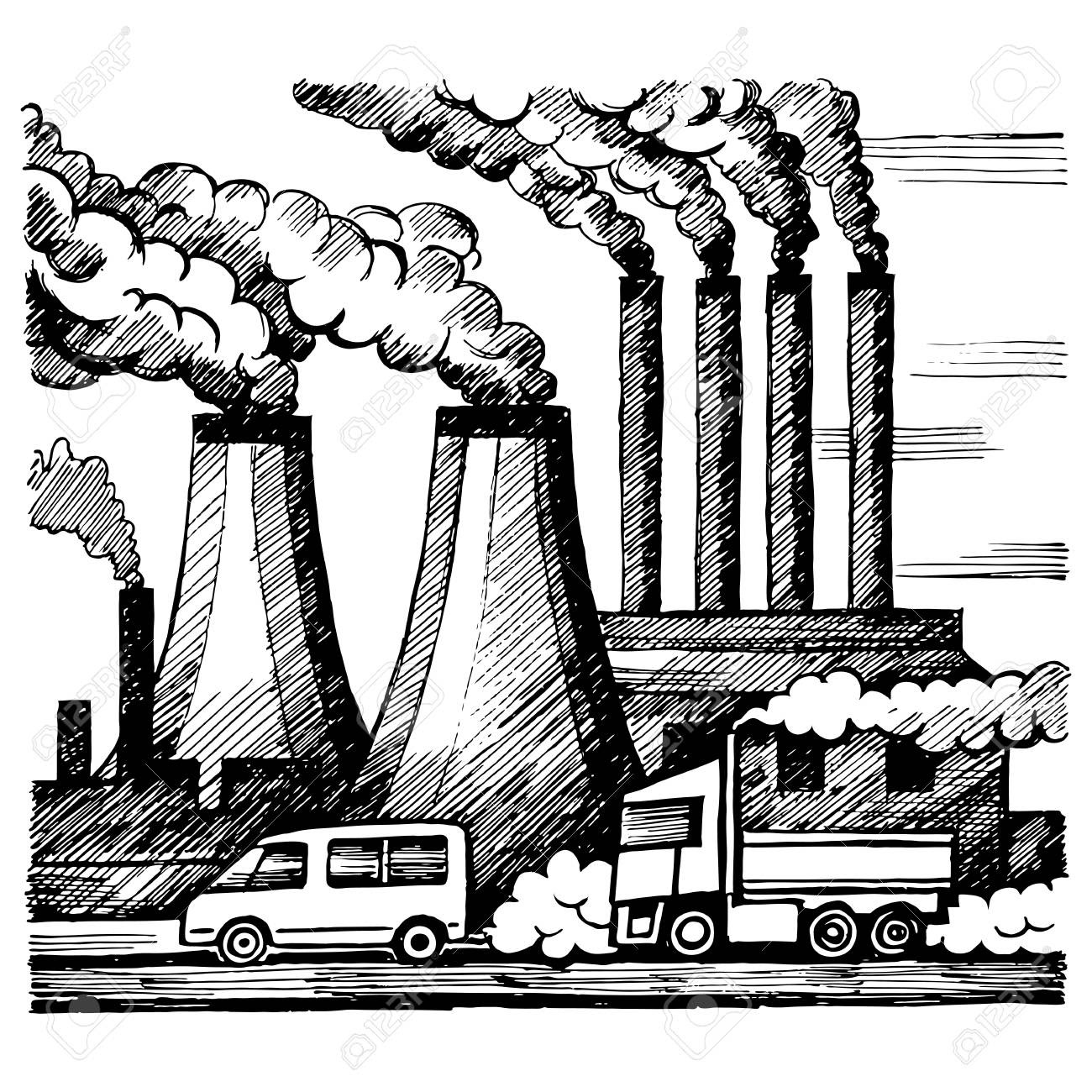 Pollution Drawing at GetDrawings | Free download