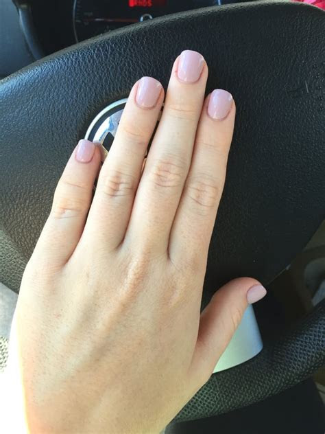 acrylic overlay   natural nail gel polish