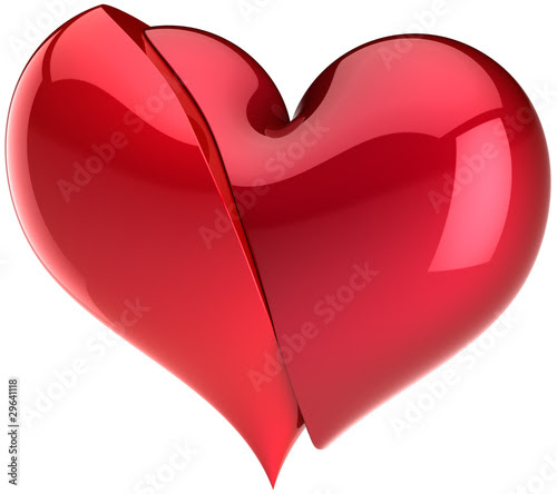 broken love heart symbol