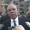 Colin Powell at scene of Riyadh terror blast