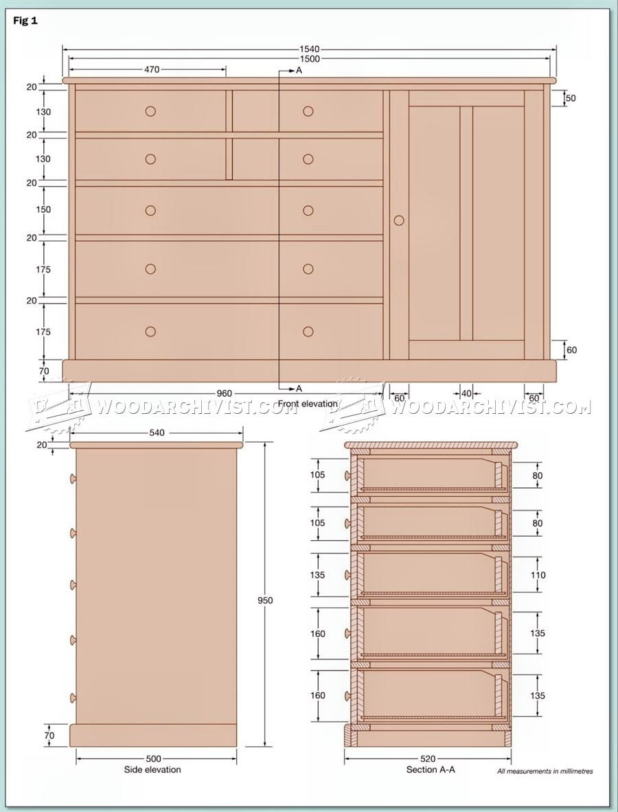 Dresser Plans • WoodArchivist