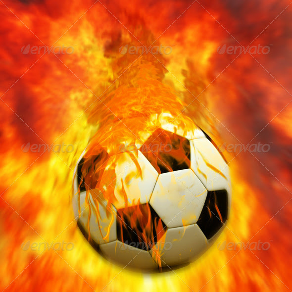 Flaming Soccer Ball Wallpaper - WallpaperSafari