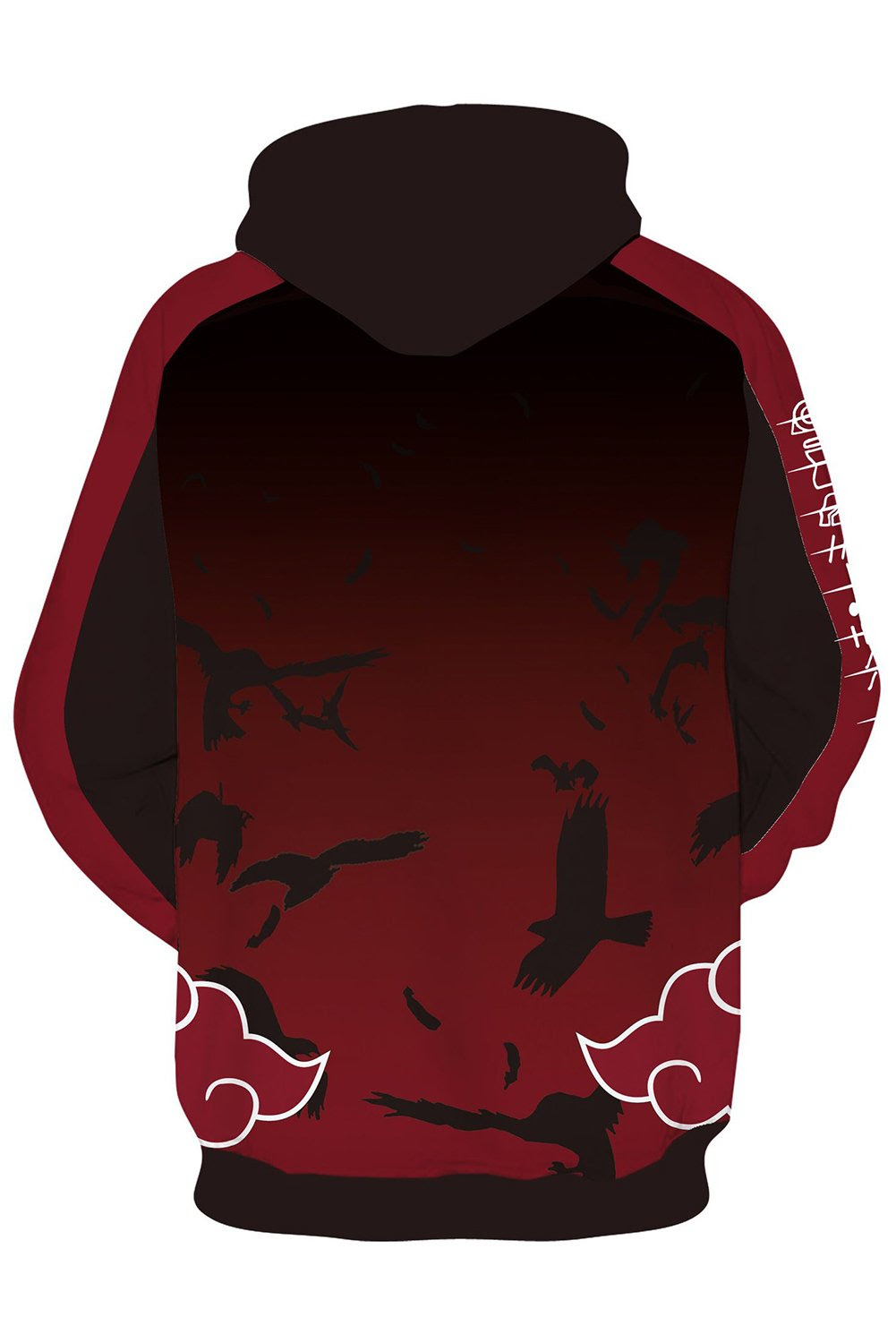 Naruto Hoodie Akatsuki Red Cloud Pullover Sweatshirt - akatsuki theme song roblox id