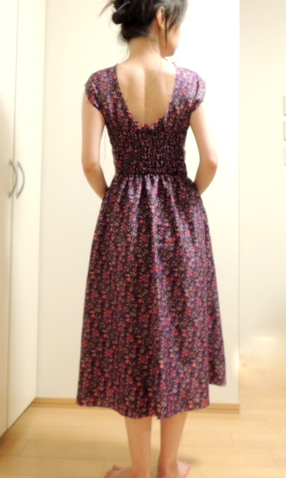 シャーリングワンピ 糸の巻き方 等間隔に縫う技 着てみちゃいました Couture Maison Yuri Toi ユリトワ