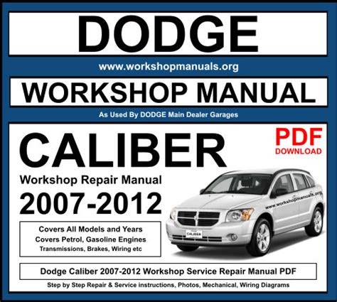 PDF 2007 Dodge Caliber Factory Service Repair Manual