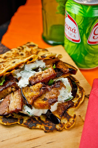 Crispy Pork Belly Gyros