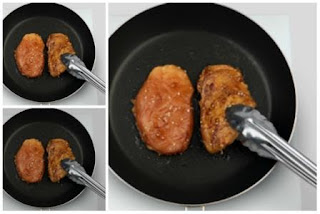 Trik (Cara Praktis) Membakar atau Memanggang Ayam Menggunakan Teflon