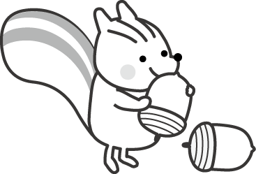 リスのイラスト 秋のイラスト 無料イラスト フリー素材