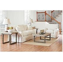 Review Madison Slipcover 2-Piece Living Room Set, Cream Before Special
Offer Ends
