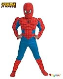 Child Marvel Deluxe Muscle Ches!t Spiderman Costume - Official Marvel Trademark Costume
