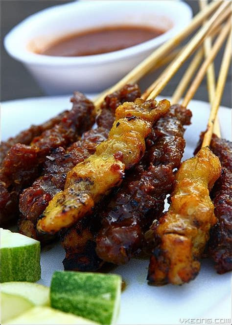 malaysian satay beef  chicken yum