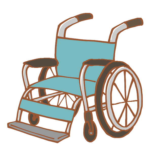車いすのイラスト かわいいフリー素材が無料のイラストレイン