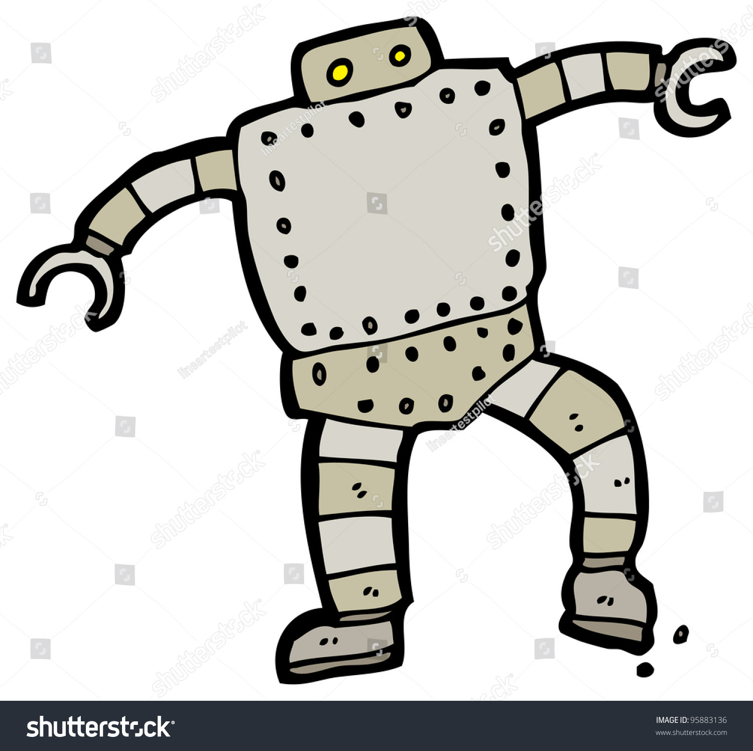 Giant Robot Cartoon Stock Illustration 95883136 - Shutterstock