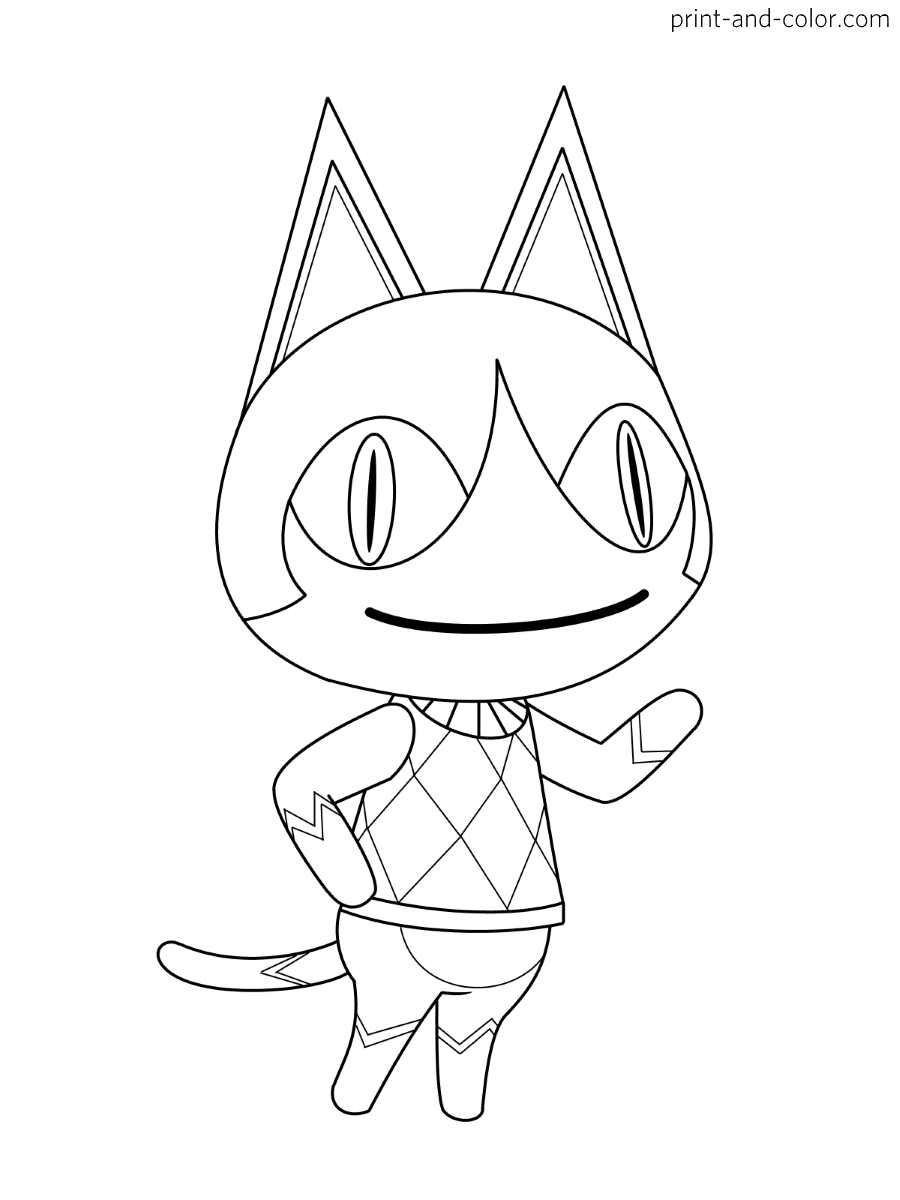 Animal Crossing coloring pages | Print and Color.com